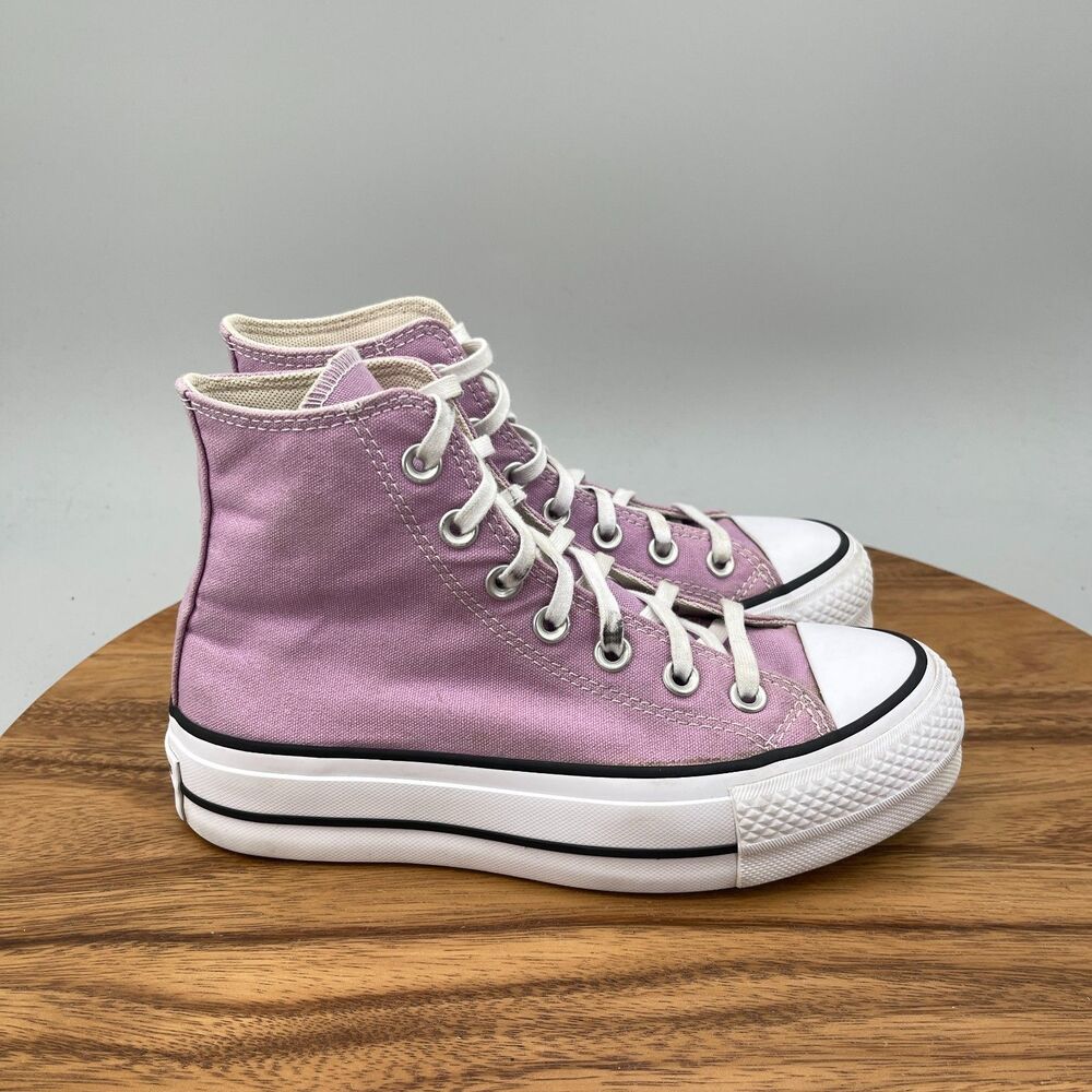 Converse Chuck Taylor All Star Hi Lift Shoes Womens Size 5.5 Purple Skate Casual